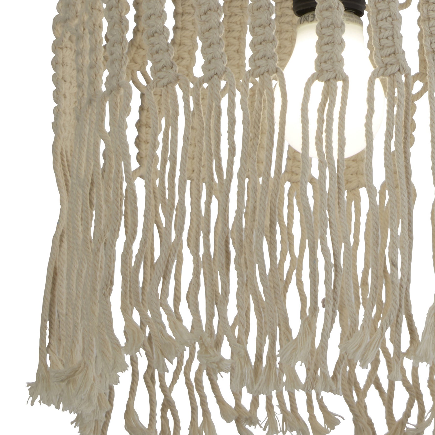 Searchlight Electric Bahama Pendant with Suspension - Macrame 60471CW