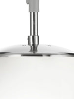 Searchlight Electric Atom Pendant - Satin Silver & Opal Glass 6066