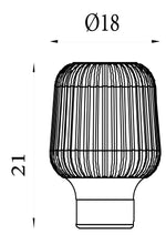 Searchlight Electric Aria Table Lamp - Pink Ripple Glass 60753PI