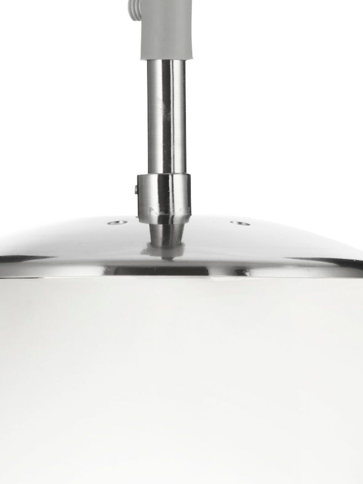 Searchlight Electric Atom Pendant - Satin Silver & Opal Glass 6077