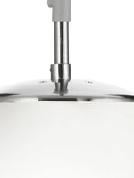 Searchlight Electric Atom Pendant - Satin Silver & Opal Glass 6077