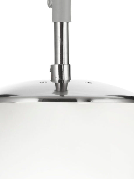 Searchlight Electric Atom Pendant - Satin Silver & Opal Glass 6077