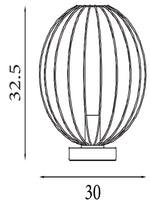 Searchlight Electric Rondo Table Lamp - Black Metal 60828BK