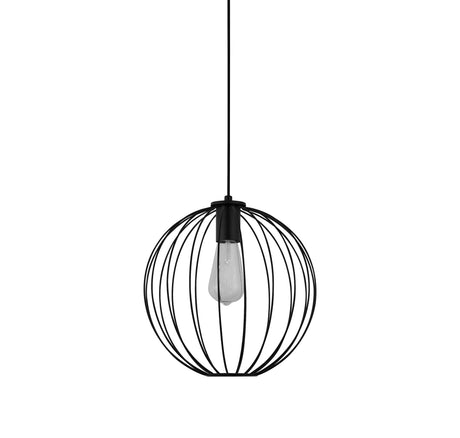 Searchlight Electric Rondo Pendant - Black Metal 60830-1BK