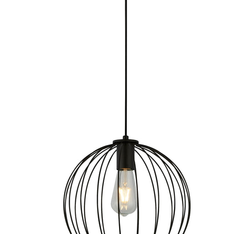 Searchlight Electric Rondo Pendant - Black Metal 60830-1BK
