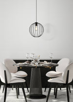 Searchlight Electric Rondo Pendant - Black Metal 60830-1BK