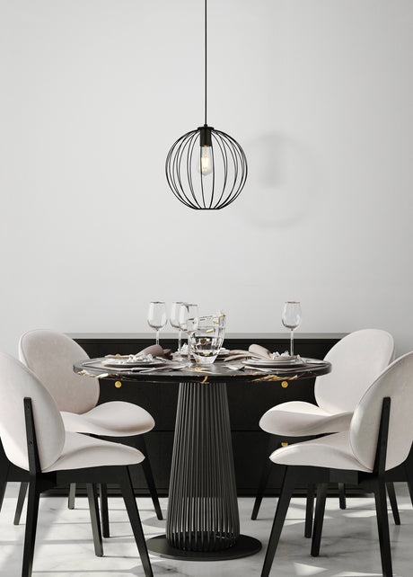 Searchlight Electric Rondo Pendant - Black Metal 60830-1BK