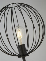 Searchlight Electric Rondo Floor Lamp - Black Metal 60832BK
