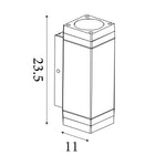 Searchlight Electric Houston Outdoor Wall Light Grey 61101GY