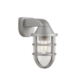 Searchlight Electric Seaside Outdoor Wall Light - Silver Plastic 61133SI