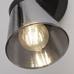 Searchlight Electric Mega Spotlight Wall Light - Black Metal & Smoked Glass 61170-1SM