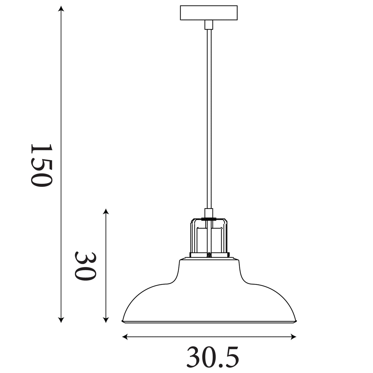 Searchlight Electric Glossop Pendant - Glass, Black & Brass Metal 61189BK
