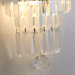 Searchlight Electric Empire 2LT Wall Light, Chrome with Clear Crystal 61321-2CC