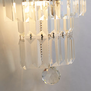 Searchlight Electric Empire 2LT Wall Light, Chrome with Clear Crystal 61321-2CC