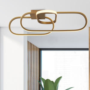 Searchlight Electric Clip Flush - Gold Metal 61774GO