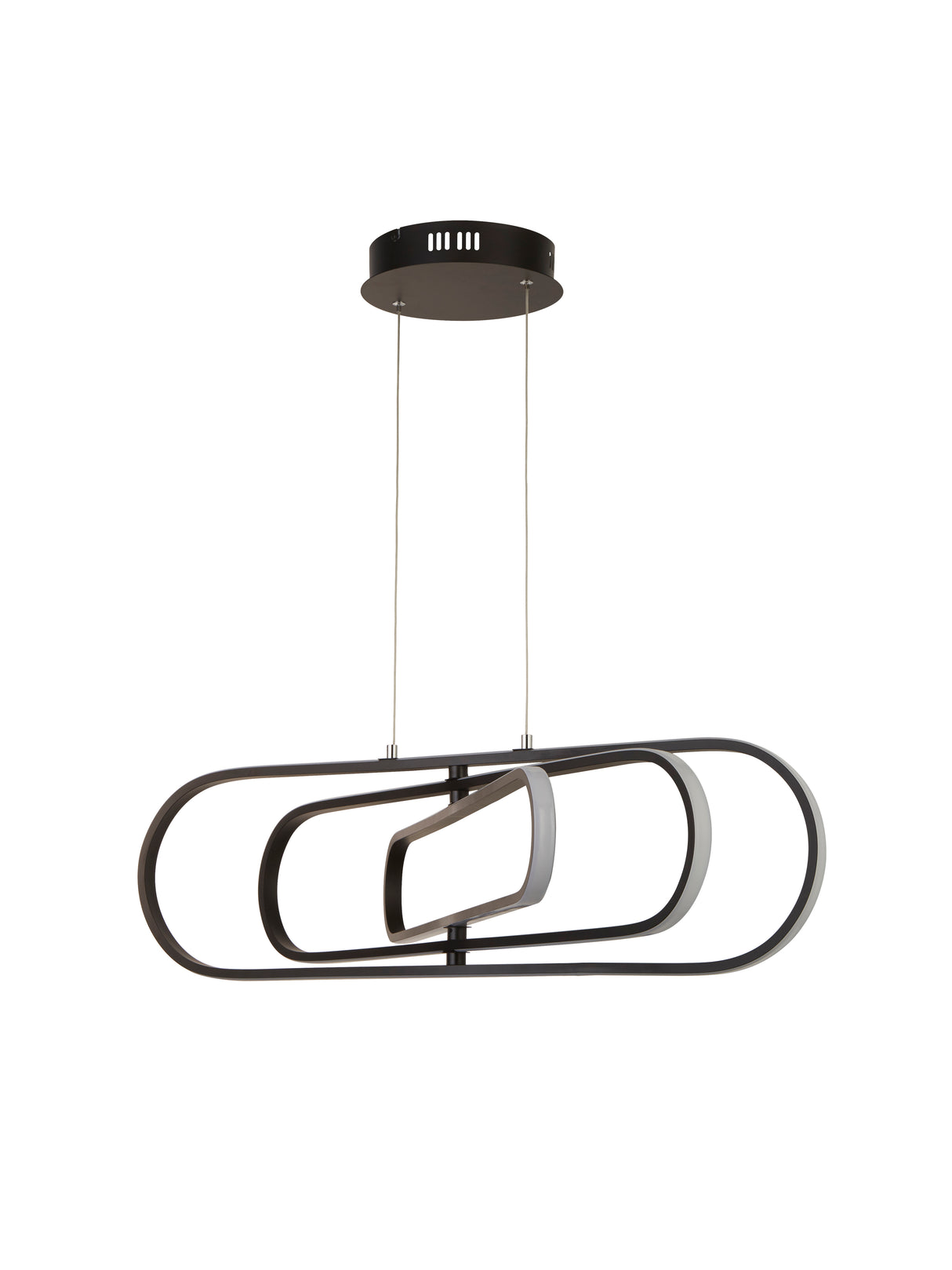 Searchlight Electric Clip Pendant - Black Metal 61775BK