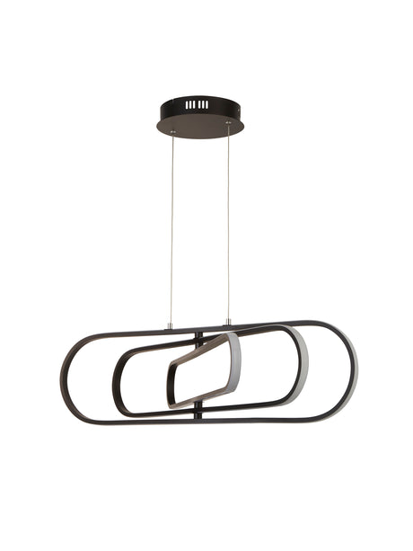 Searchlight Electric Clip Pendant - Black Metal 61775BK