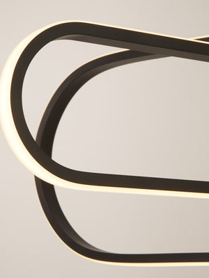 Searchlight Electric Clip Pendant - Black Metal 61775BK