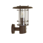 Searchlight Electric Edgeware Outdoor Wall Light + Sensor  - Rust Brown, IP44 6211RUS