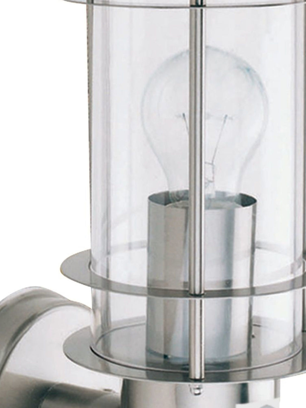 Searchlight Electric Edgeware Outdoor Wall Light + Sensor - Stainless Steel, IP44 6211