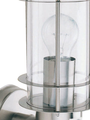 Searchlight Electric Edgeware Outdoor Wall Light + Sensor - Stainless Steel, IP44 6211