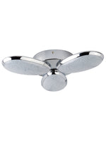 Searchlight Electric Lori 3Lt Flush -  Chrome & Crushed Ice Effect 6213-3CC