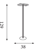 Searchlight Electric Aerial LED Floor Lamp, Gold and Black Metal 62332GO