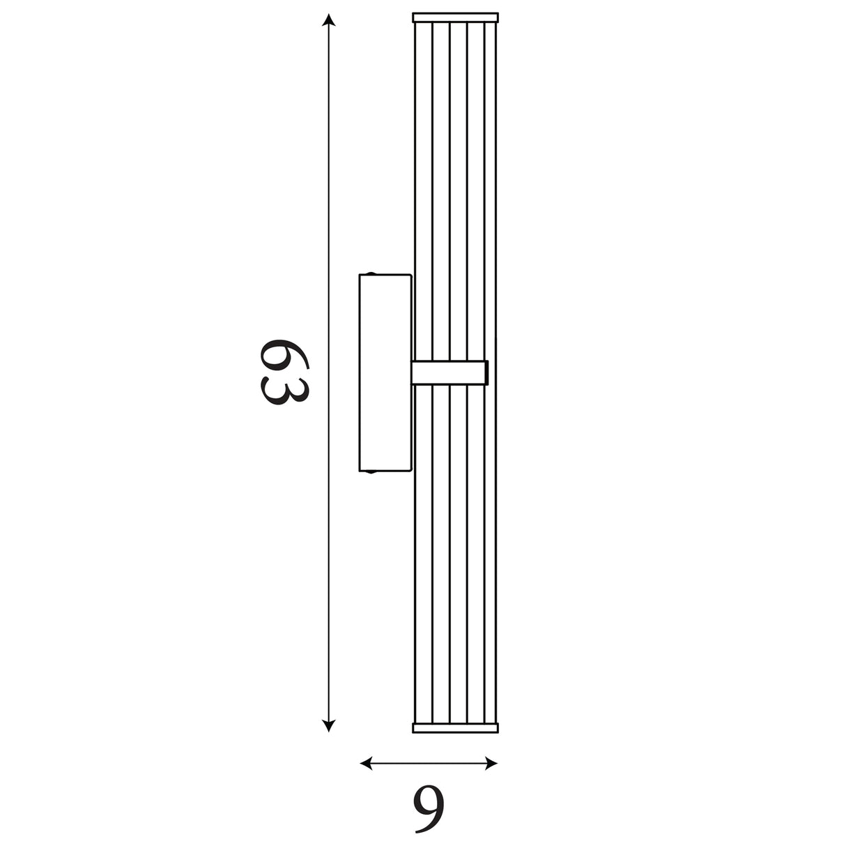 Searchlight Electric Clamp Wall Light - Gold Metal, Ribbed Clear & Opal Diffuser 63126-1GO
