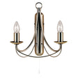 Maypole 2Lt Wall Light - Antique Brass Metal