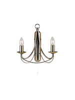 Searchlight Electric Maypole 2Lt Wall Light - Antique Brass Metal 6342-2AB