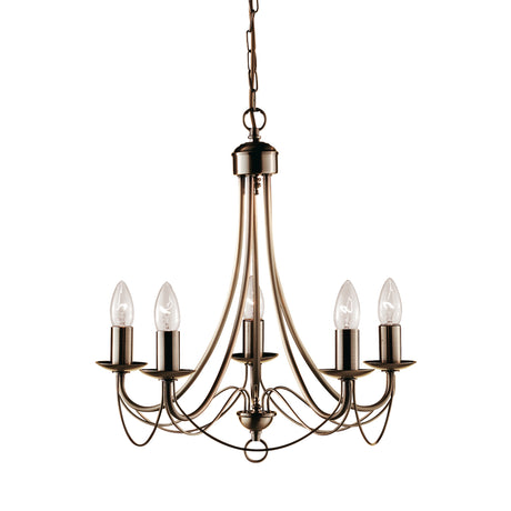 Maypole 5Lt Pendant - Antique Brass Metal