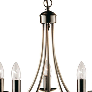 Searchlight Electric Maypole 5Lt Pendant - Antique Brass Metal 6345-5AB
