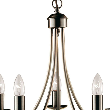 Searchlight Electric Maypole 5Lt Pendant - Antique Brass Metal 6345-5AB