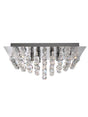 Hanna 6Lt Flush Ceiling Light - Chrome & Clear Crystal