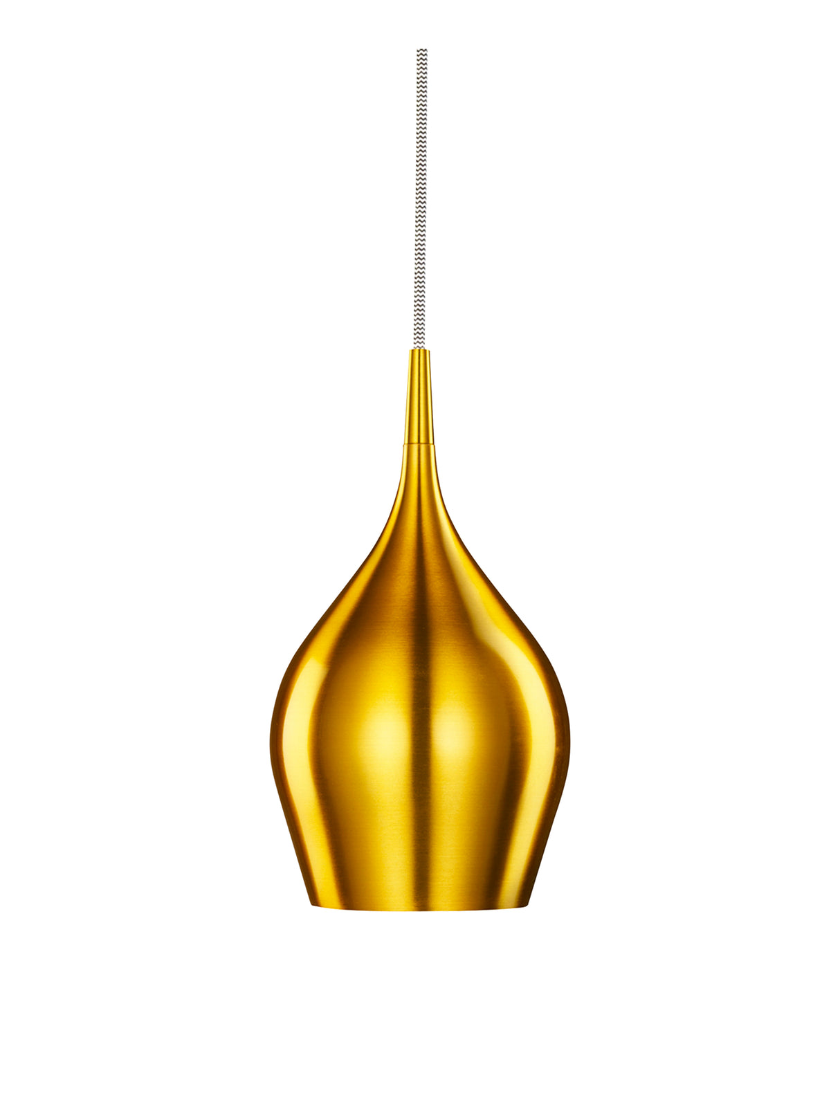 Vibrant Pendant  - Metallic Gold Metal