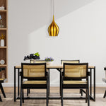 Searchlight Electric Vibrant Pendant  - Metallic Gold Metal 6461-12GO