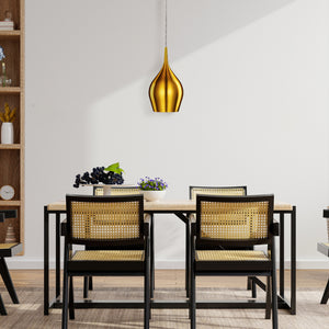 Searchlight Electric Vibrant Pendant  - Metallic Gold Metal 6461-12GO