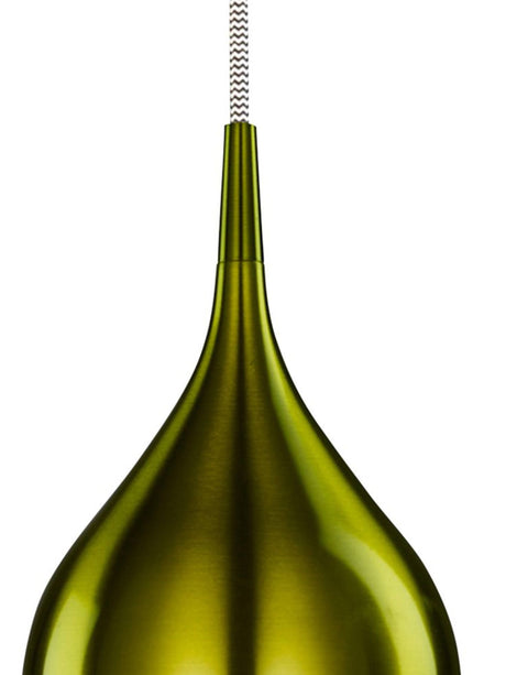 Searchlight Electric Vibrant Pendant  - Metallic Green Metal 6461-12GR