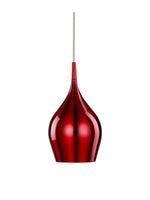 Vibrant Pendant  - Metallic Red Metal