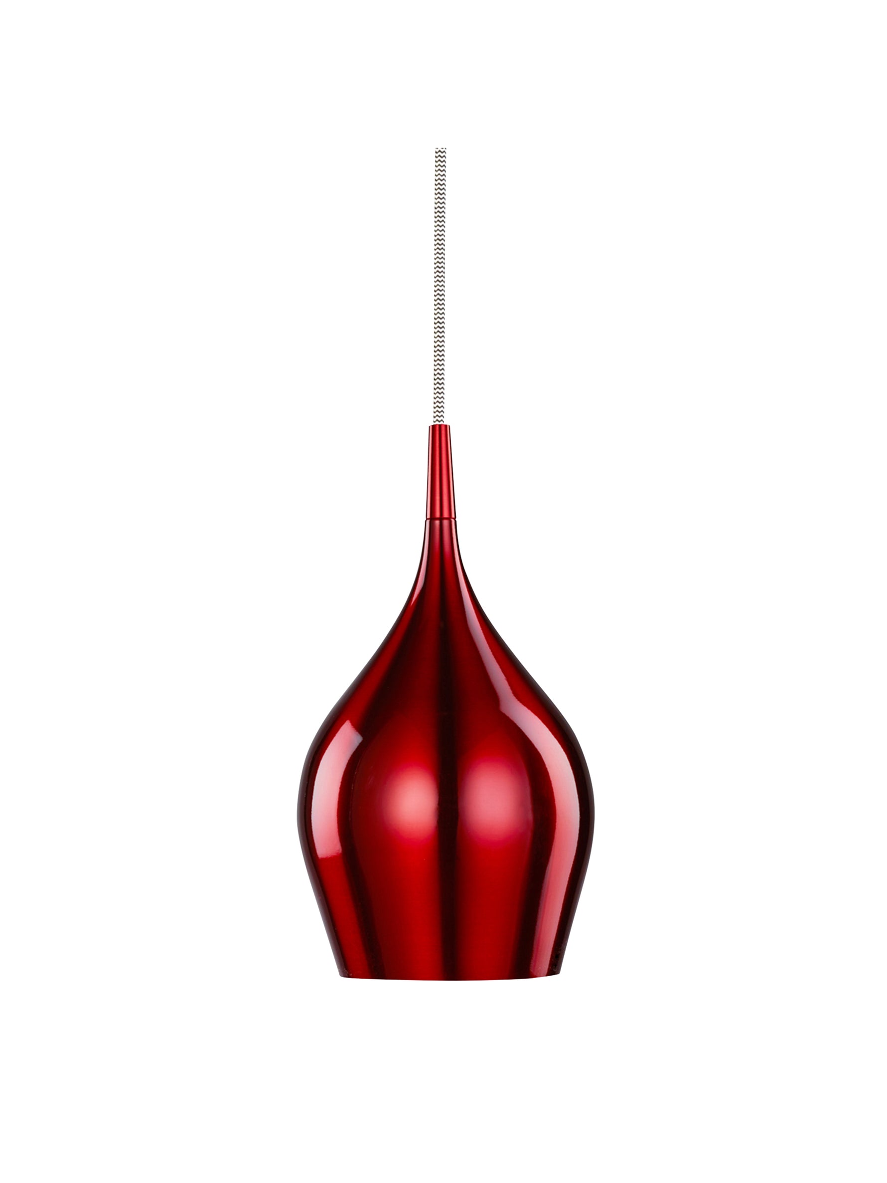 Searchlight Electric Vibrant Pendant  - Metallic Red Metal 6461-12RE