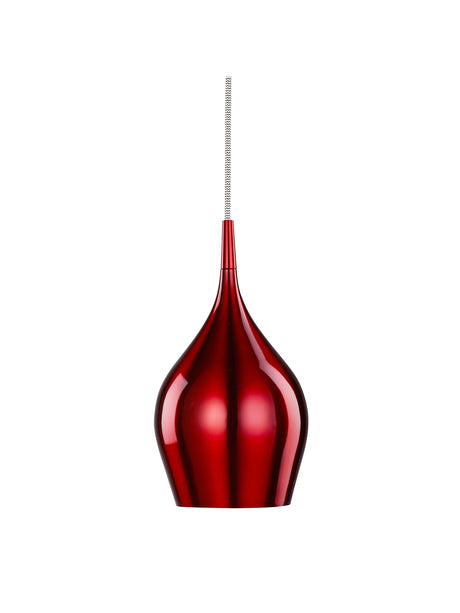 Searchlight Electric Vibrant Pendant  - Metallic Red Metal 6461-12RE