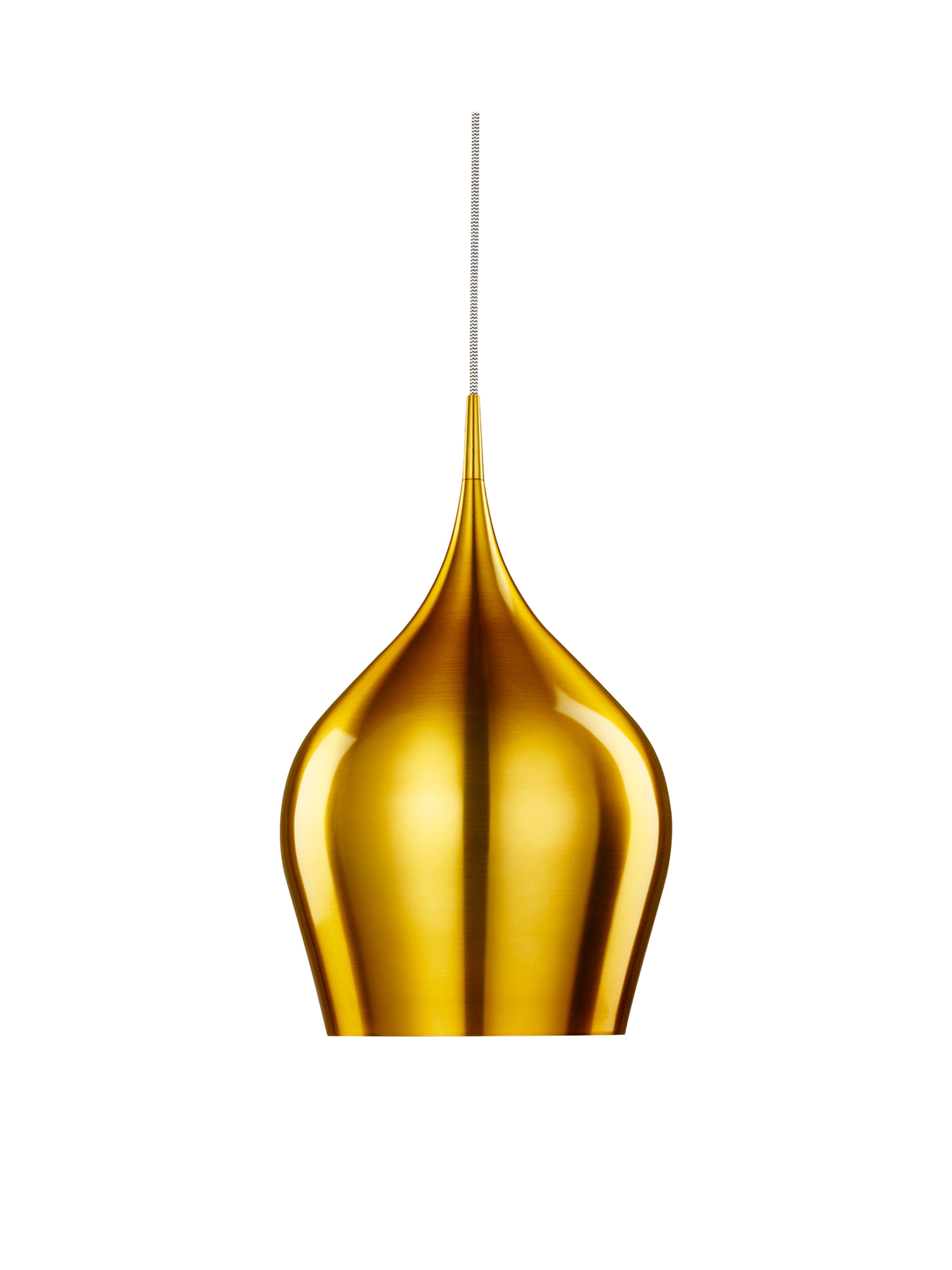 Vibrant Pendant  - Metallic Gold Metal