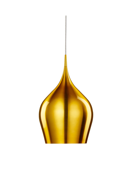 Vibrant Pendant  - Metallic Gold Metal