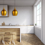 Searchlight Electric Vibrant Pendant  - Metallic Gold Metal 6461-26GO