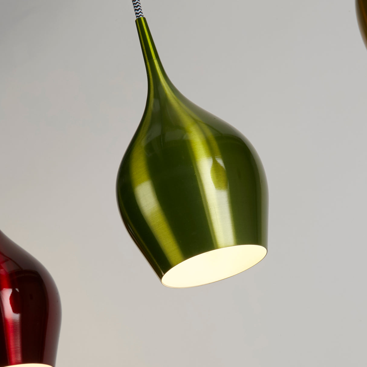 Searchlight Electric Vibrant 3Lt Bar Pendant-Metallic Multi-Coloured Metal 6463-3