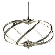 Magic  7Lt Pendant  - Chrome Metal & Opal Acrylic