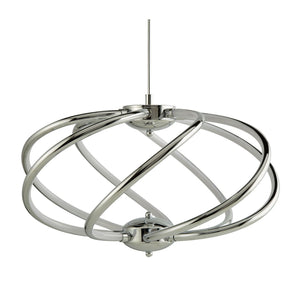 Searchlight Electric Magic  7Lt Pendant  - Chrome Metal & Opal Acrylic 6500-7CC