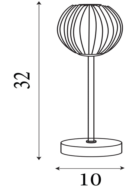 Searchlight Electric Blossom 1Lt Table Lamp, Chrome Metal, Clear Acrylic Shade 6533-1CC