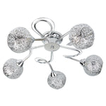 Searchlight Electric Souk 5Lt Flush - Chrome & Laser Cut Shades 6535-5CC