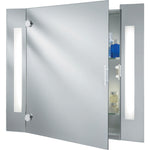 Bathroom Illuminated Mirror Cabinet & Shaver Socket, IP44